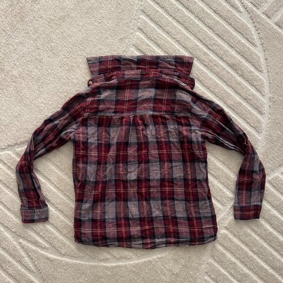 Brandy Melville Cotton Plaid Button Down Flannel, in OS - Picture 4 of 5